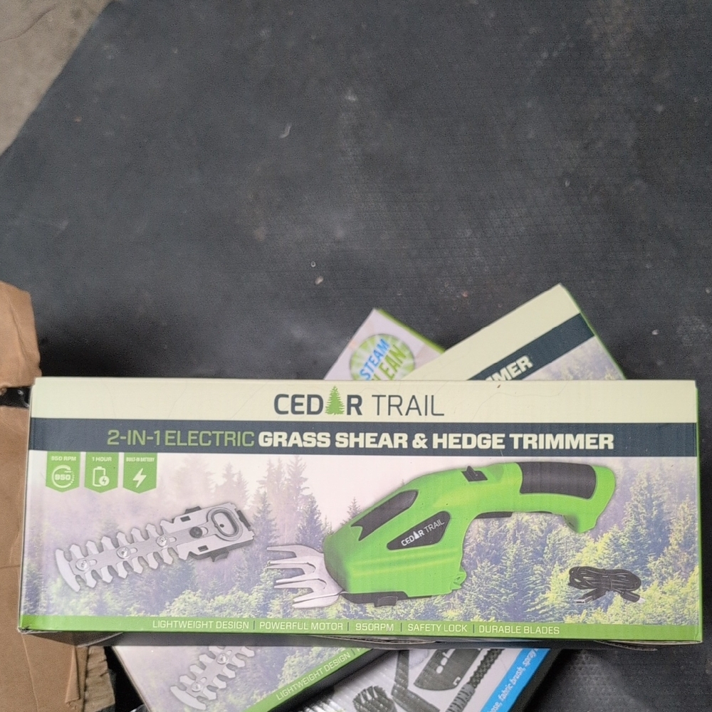Green Electric Grass Shear & Hedge Trimmer